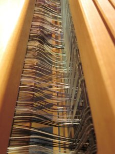The space between the reed and the heddles